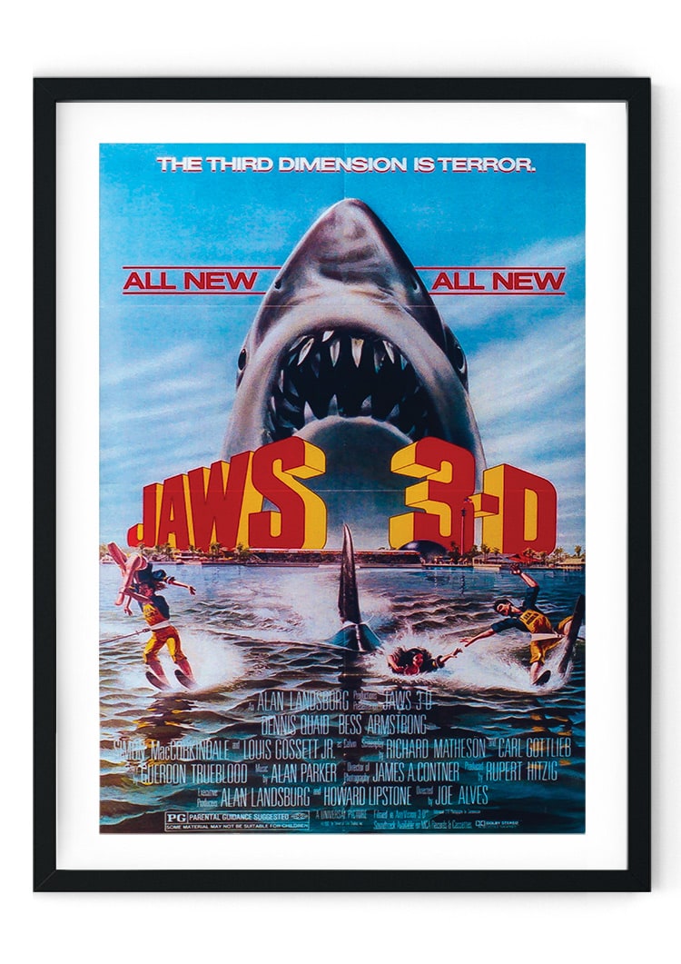 Jaws Retro Film Poster